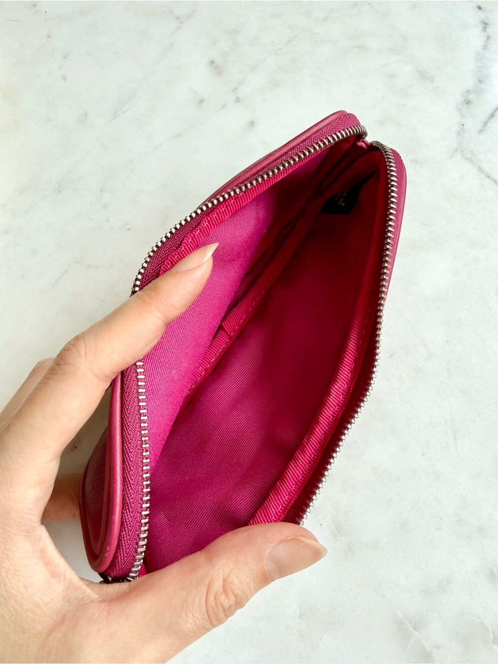 Vintage Coach Fuchsia Soft Leather Glasses Case - Picture 4 of 5